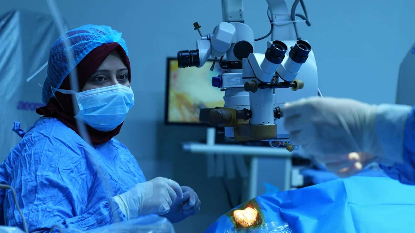 Eye examination and consultation